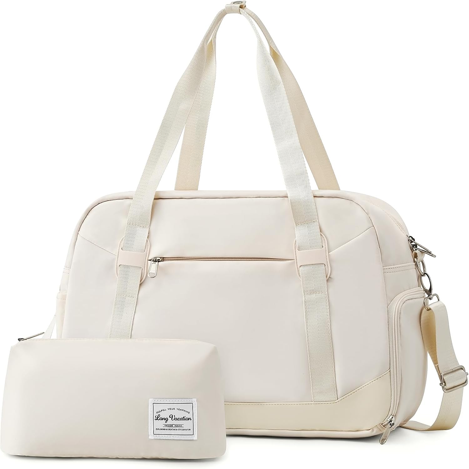 Travel in Style with 18 Duffel Bag - Shoe Compartment & Laptop Fit