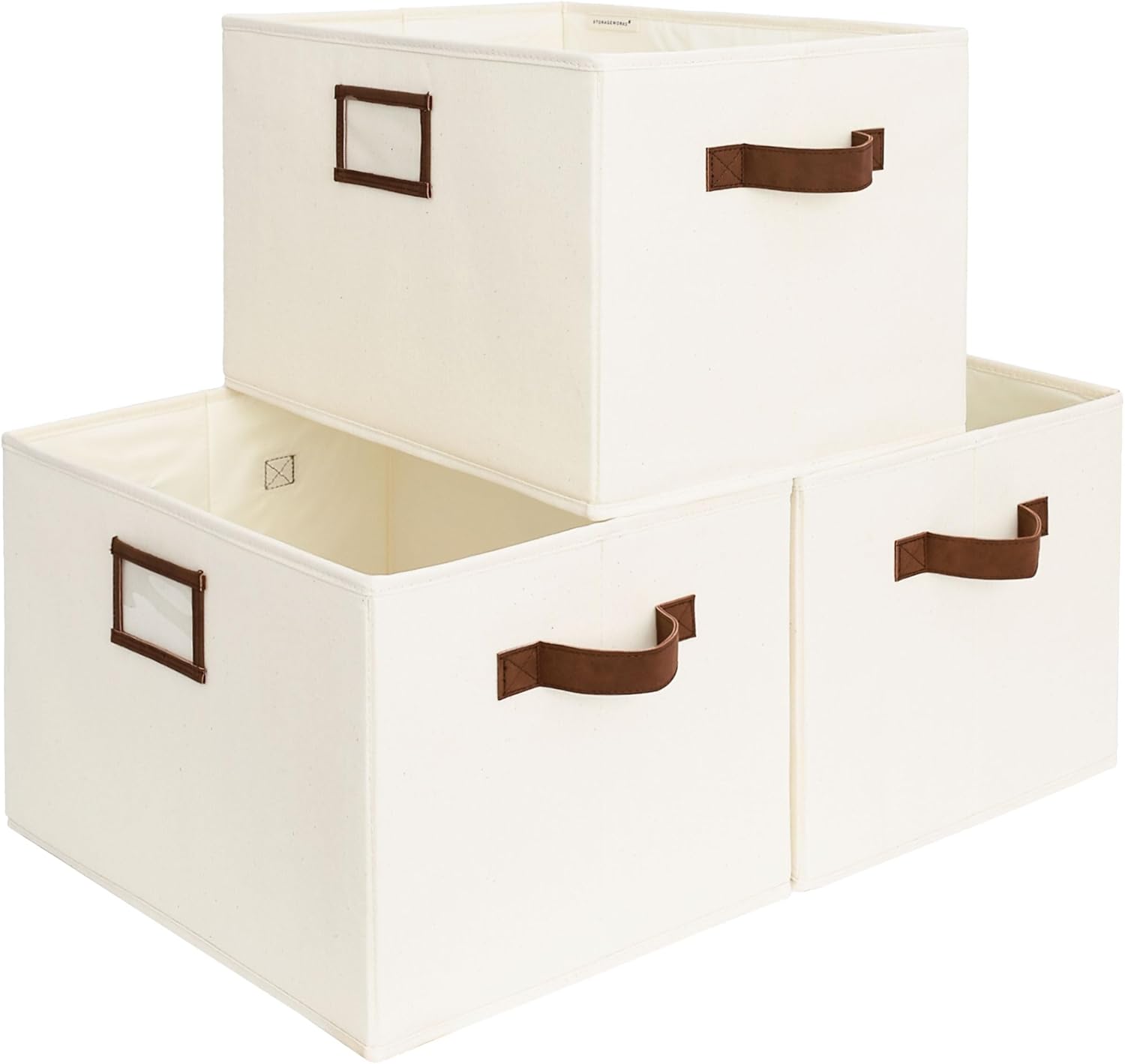 StorageWorks Storage Baskets for Shelves - Extra Large 3-Pack