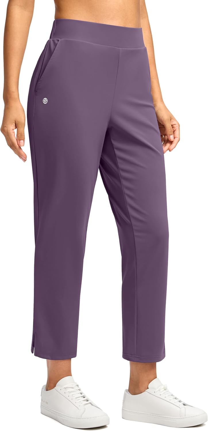 G Gradual Women's 7/8 Golf Pants with Pockets for Comfort