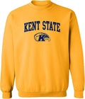 NCAA Arch Logo Team Color Crewneck - Comfortable Kent State Sweatshirt