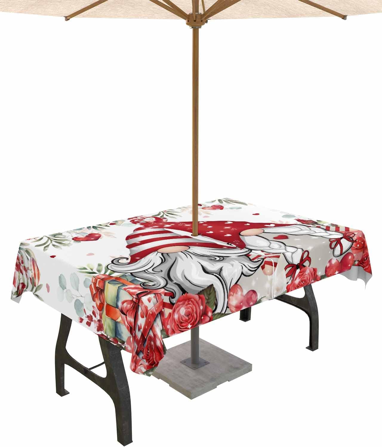 Waterproof Valentine's Day Tablecloth 60x102in