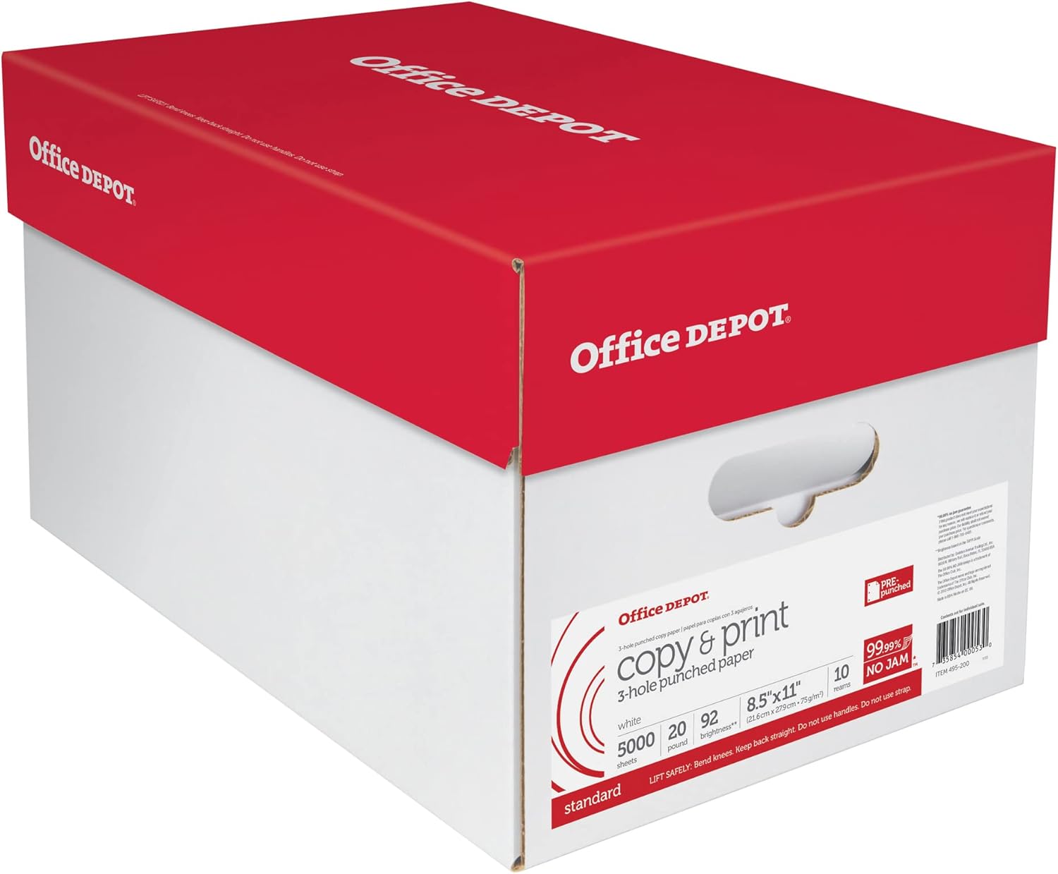 Office Depot 3-Hole Punched Multi-Use Printer Paper for Offices