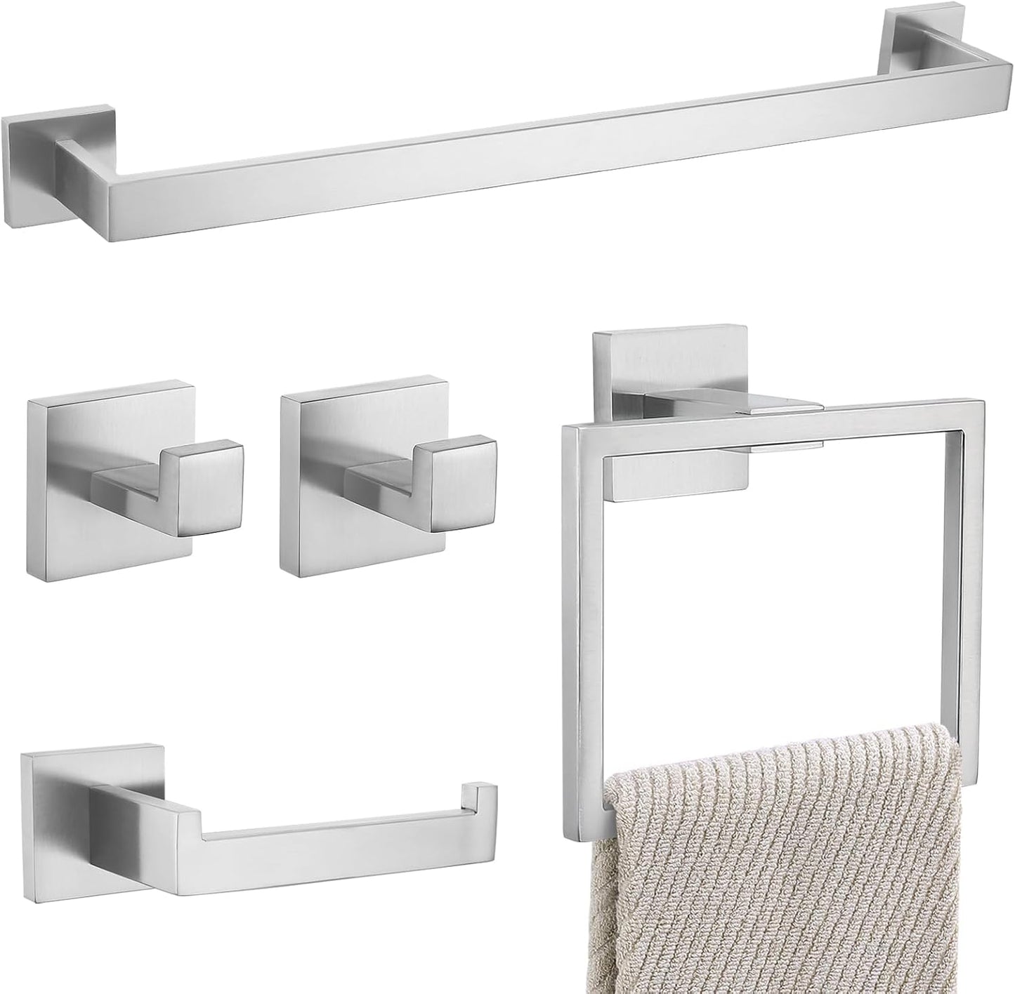 YACVCL 5 Pieces Bathroom Hardware Set for Modern Bathrooms