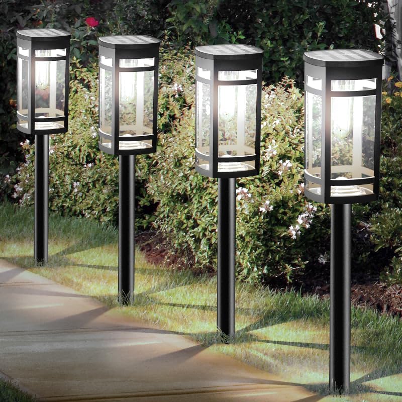 16 Pack Solar Lights Outdoor Waterproof for Garden Pathway