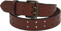 Handmade Double Hole Belt Genuine Bridle Leather 1.5 in - Durable