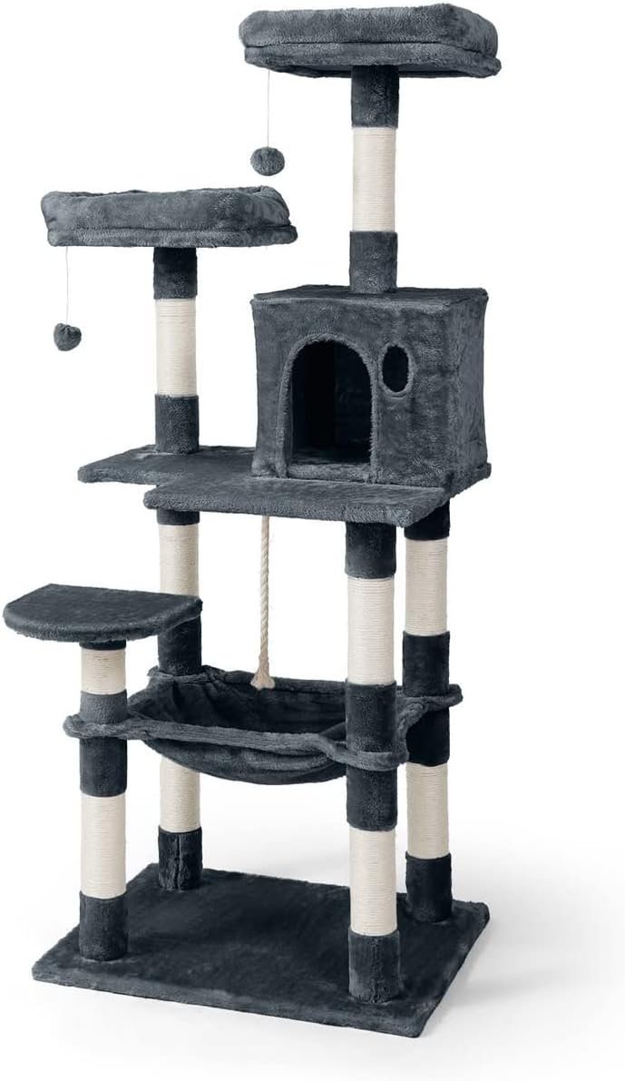 Extra Wide Tall Cat Activity Tree for Large Cats and Kittens