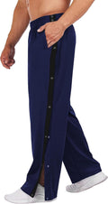 Tear Away Basketball Pants for Men - High Split Snap Button Comfort