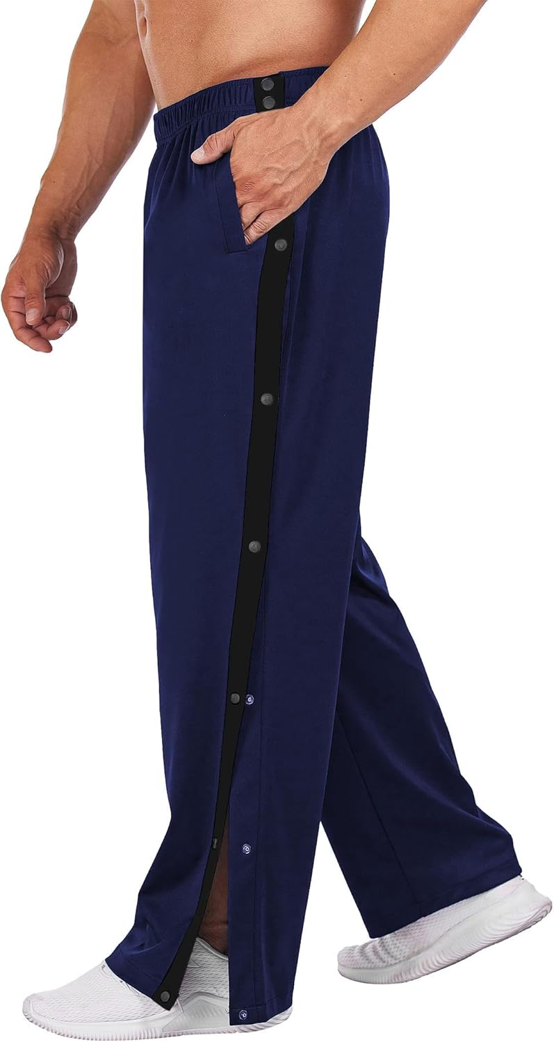 Deyeek Men's Tear Away Basketball Pants for Comfort and Style