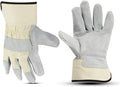 Cowhide Leather Work Gloves for Men & Women - Heat Safe, Durable