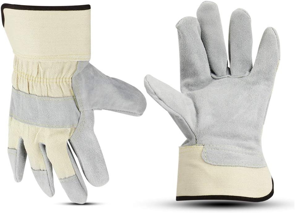 Glove Station Cowhide Leather Work Gloves for Ultimate Durability