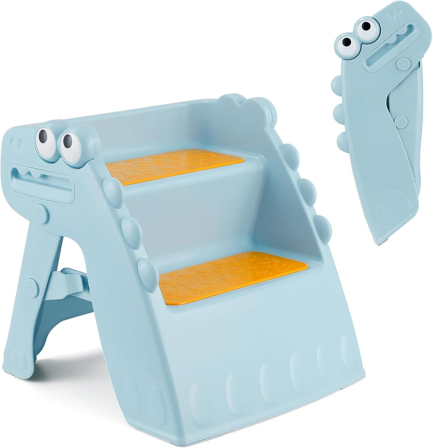 Onasti Toddler Step Stool for Kids with Cute Dinosaur Design