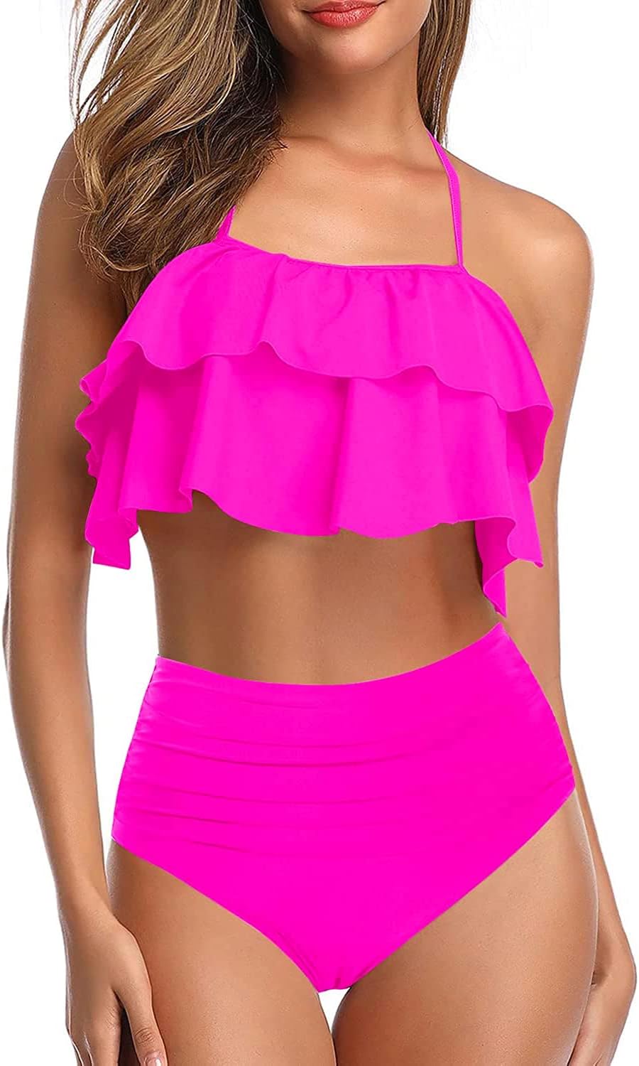 Tempt Me Women Two Piece Swimsuits High Waisted Bikini Set