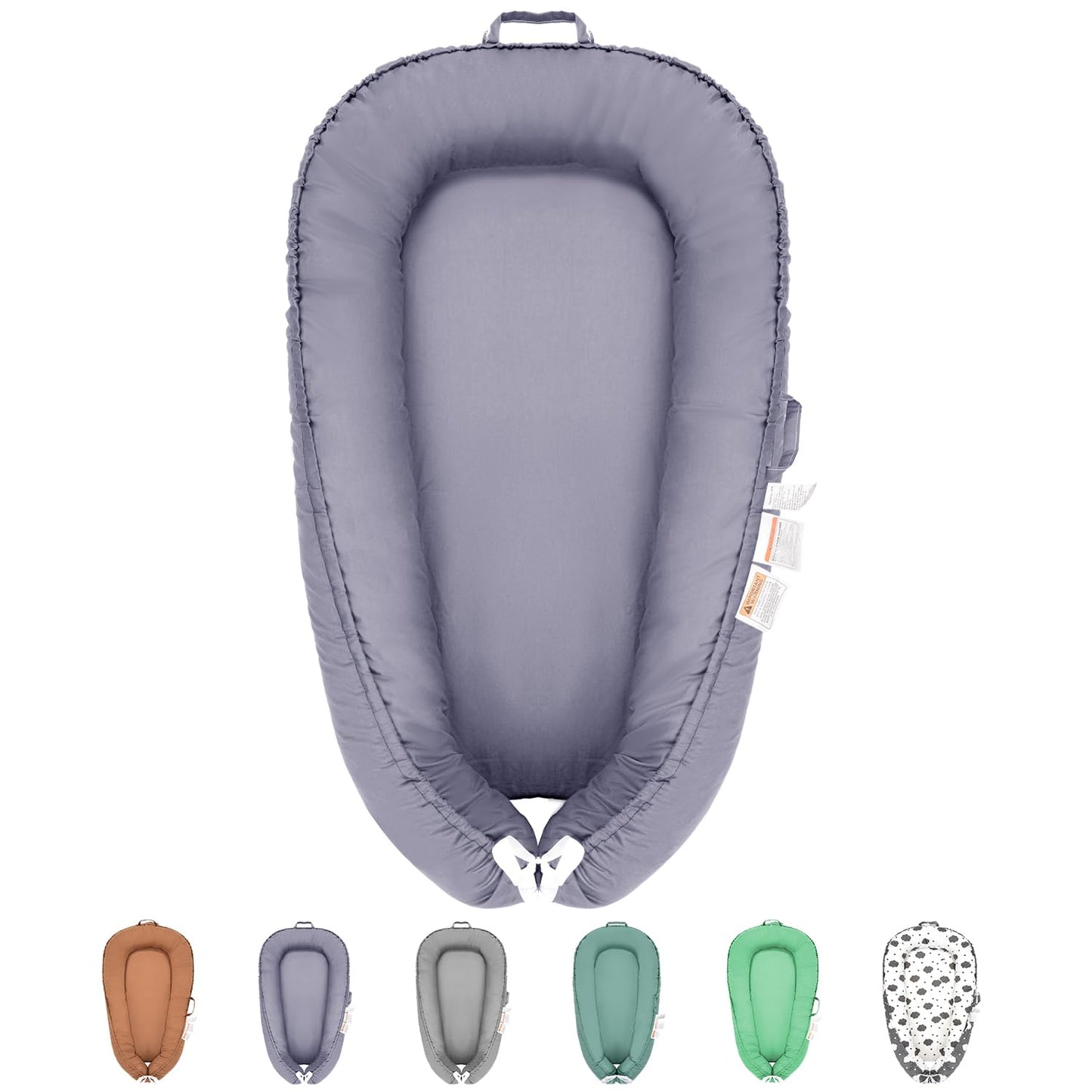 Baby Lounger for Newborns - Adjustable Portable Infant Nest