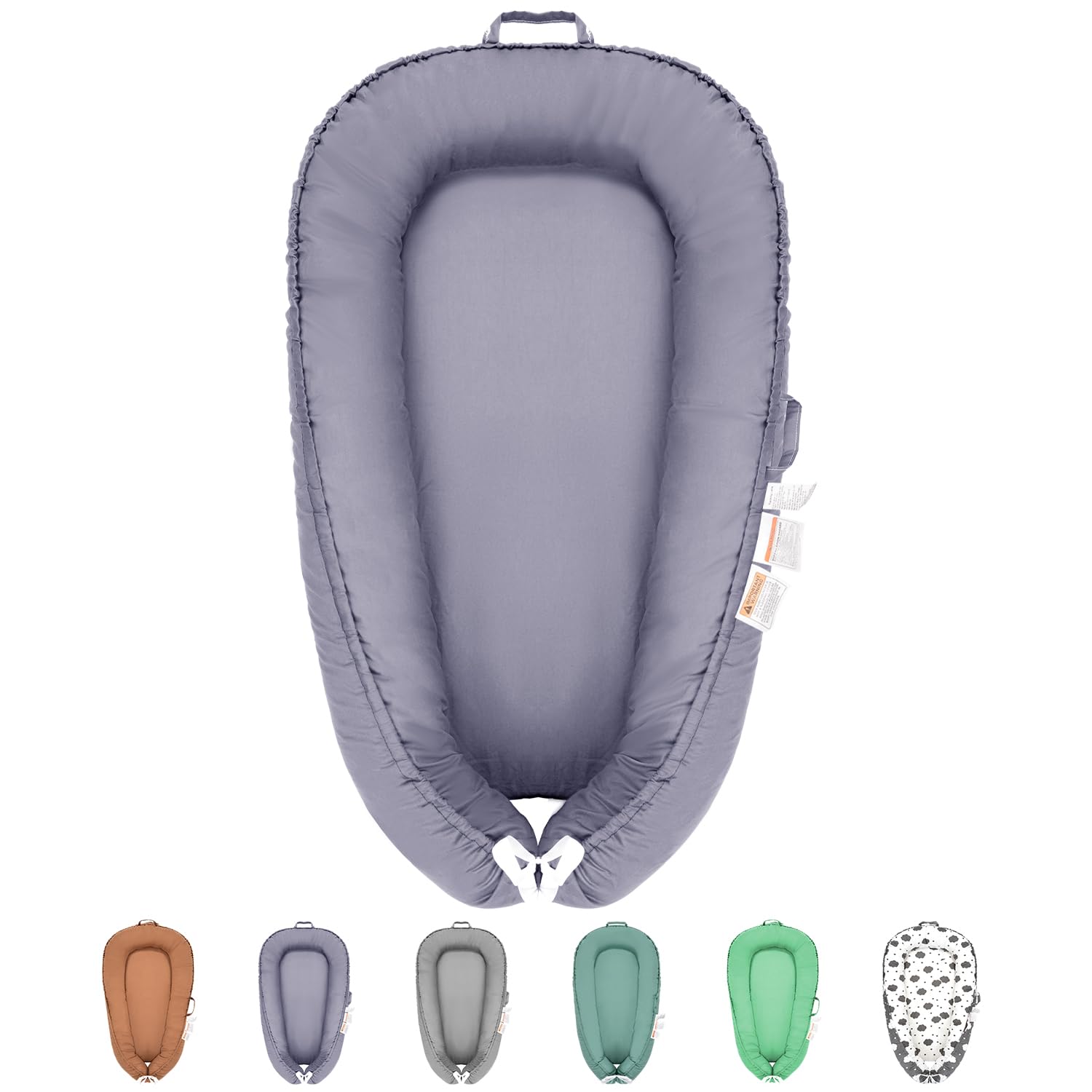 Baby Lounger for Newborns - Adjustable Portable Infant Nest