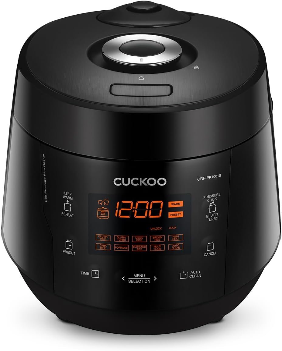 CUCKOO High Pressure Rice Cooker with 13 Menu Options and More