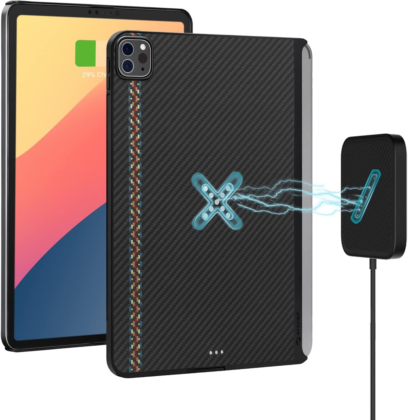 PITAKA iPad Pro 11 Inch Case with Magnetic Wireless Charging