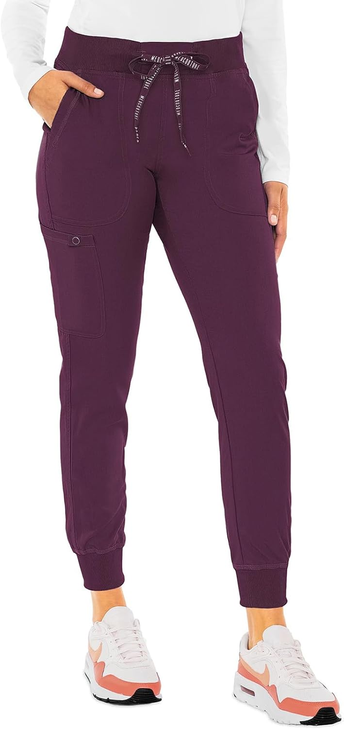 Med Couture Jogger Pants for Women with 5 Pockets and Comfort