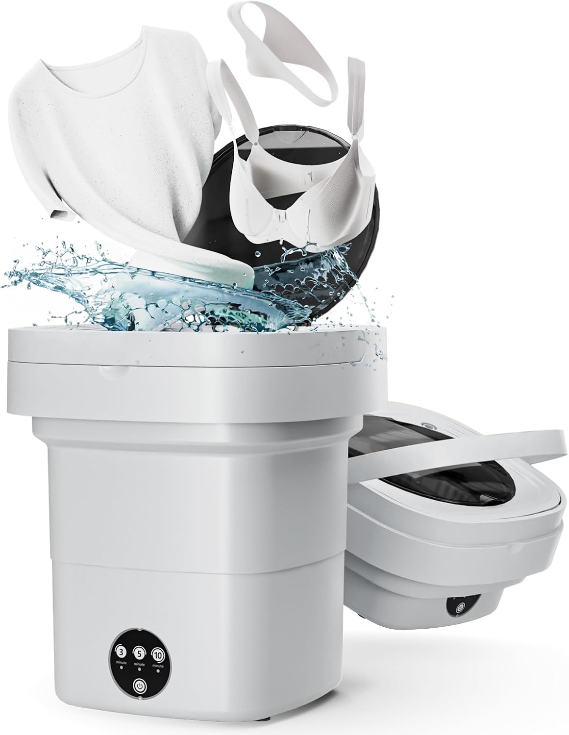 iJoy Mini Portable Washing Machine - Deep Clean Small Clothes!