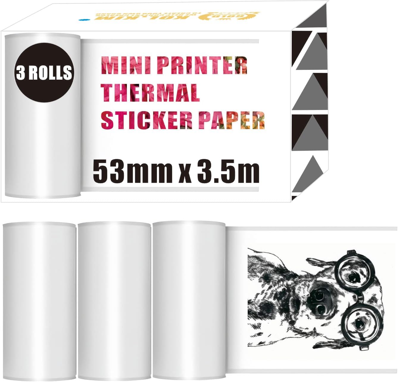High-Quality Thermal Printer Paper - 3 Roll Pack