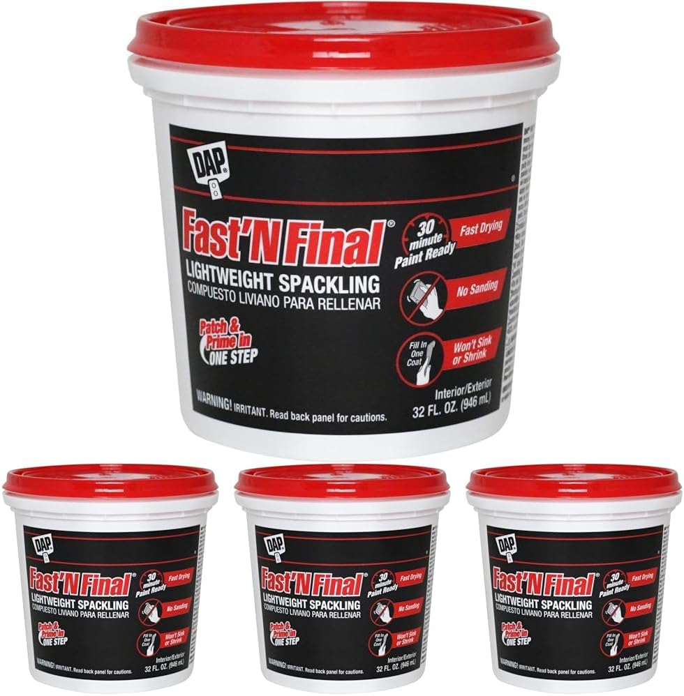 DAP 12142 White Adhesive Sealant - Quick Drying, No Sanding