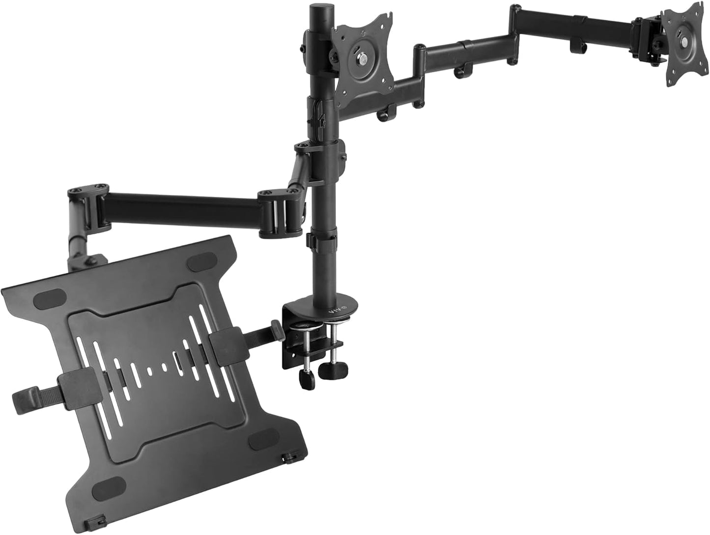 VIVO Dual Monitor + Laptop Mount for 13 to 27 inch Screens