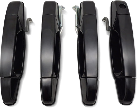 Upgrade Exterior Door Handle Black for Chevy Silverado Tahoe