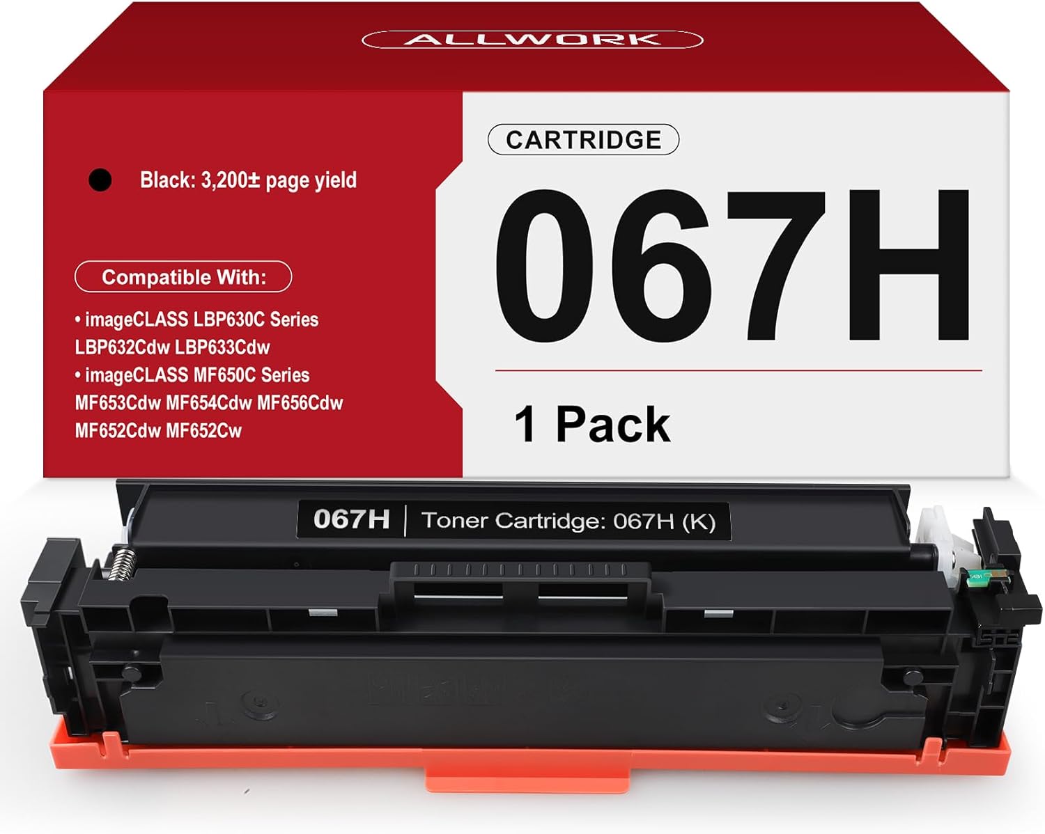 067H Black Toner Cartridge Compatible for Canon Printers