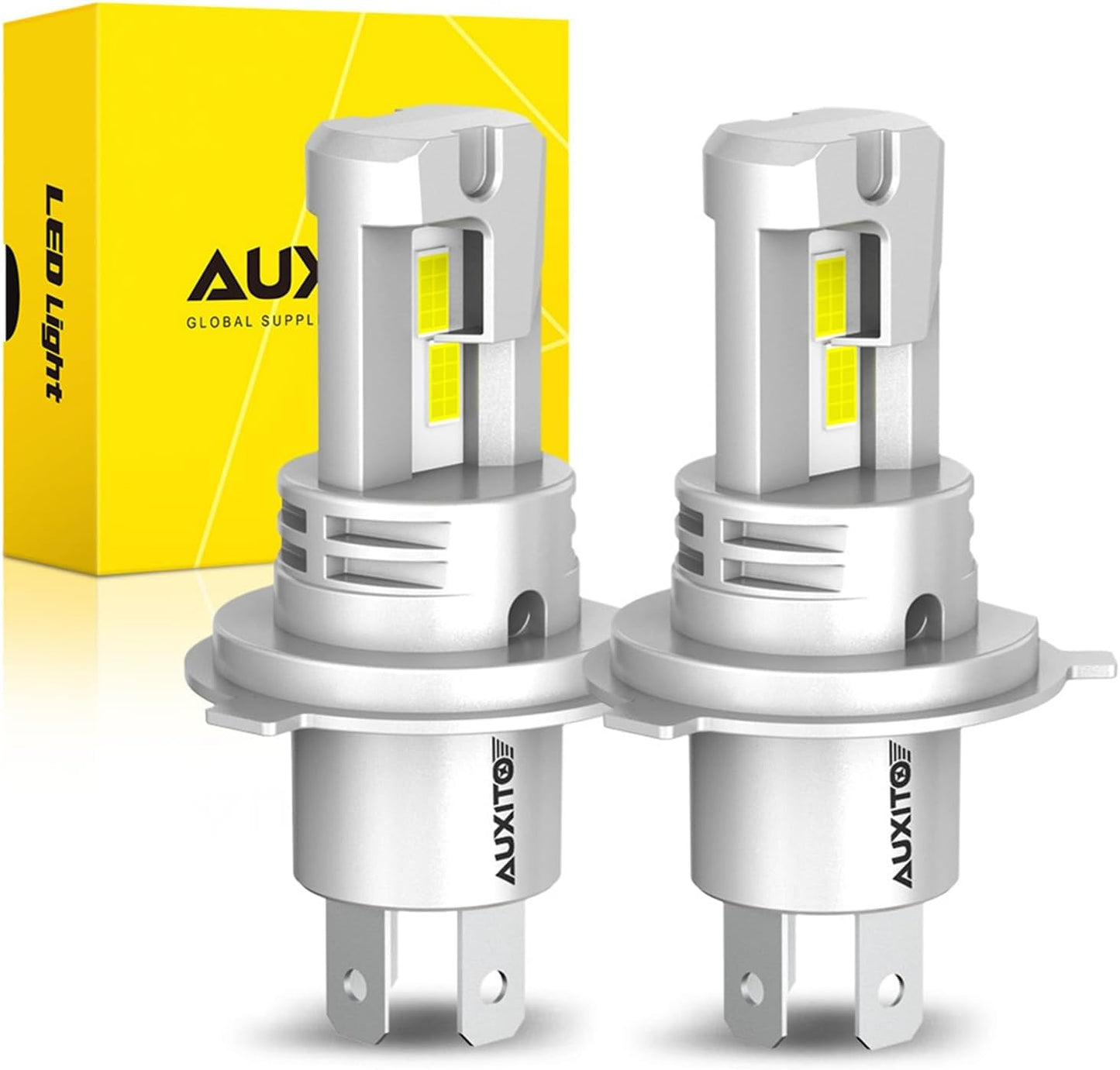 AUXITO H4 HB2 9003 Fog Bulbs - 900% Brighter, 6500K Cool White