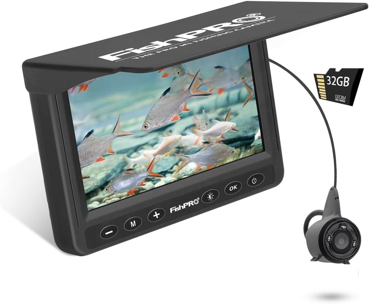 FishPRO Underwater Fishing Camera 4.3ft' - Perfect for Ice Fishing