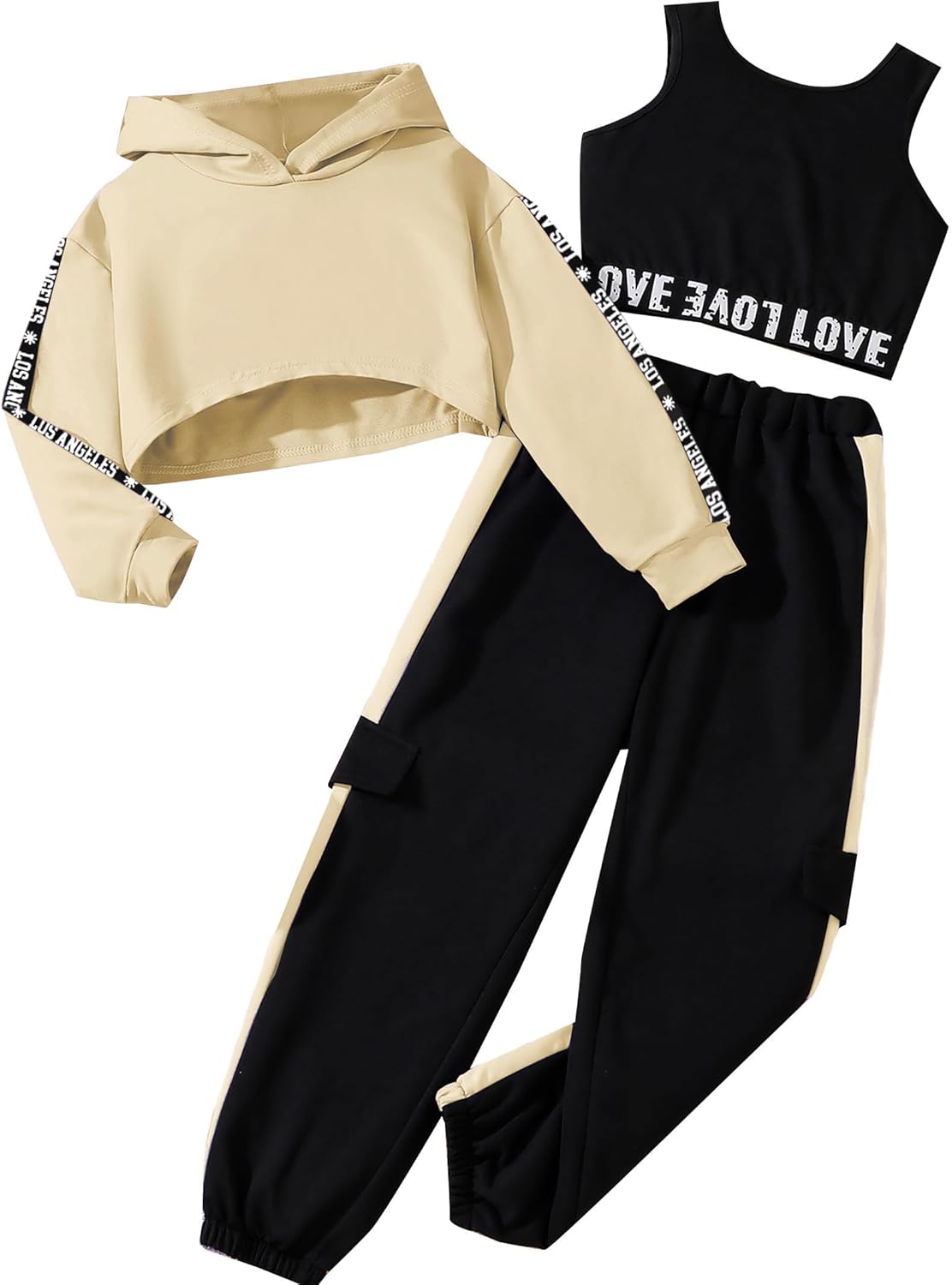 Hilinker Girls Graphic 3 Piece Outfits for Active Lifestyle