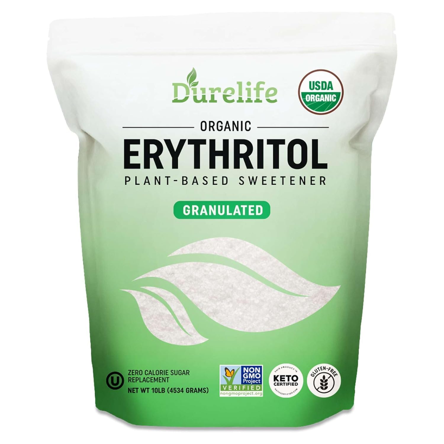 Durelife Organic Erythritol Sweetener - Zero Calorie Sugar Alternative