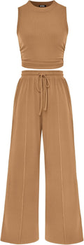 Women Summer 2 Piece Outfits - Comfortable Beach Lounge Set