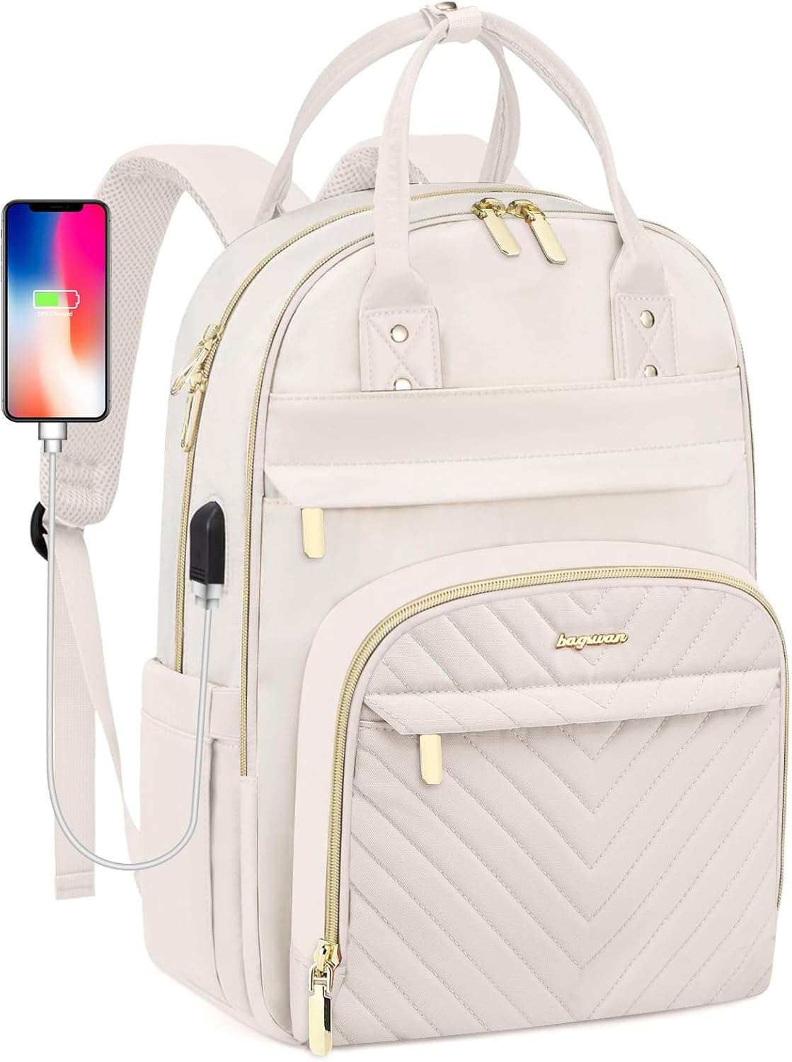 Laptop Backpack for Women - 15.6 inch Travel Work Bag