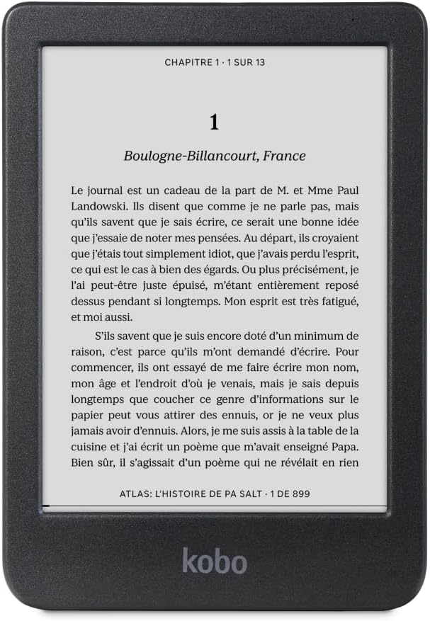 Kobo Clara BW eReader with 6 Glare-Free Touchscreen and More