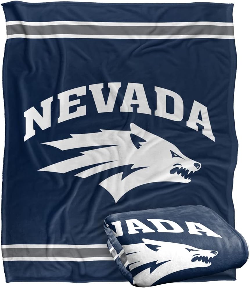 University of Nevada Primary Logo Silky Touch Throw Blanket