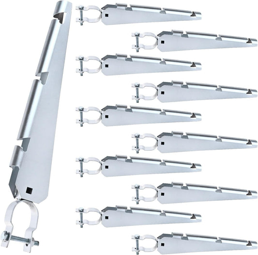 Barbed Wire Arm Extensions for Chain Link Fence - Durable Steel