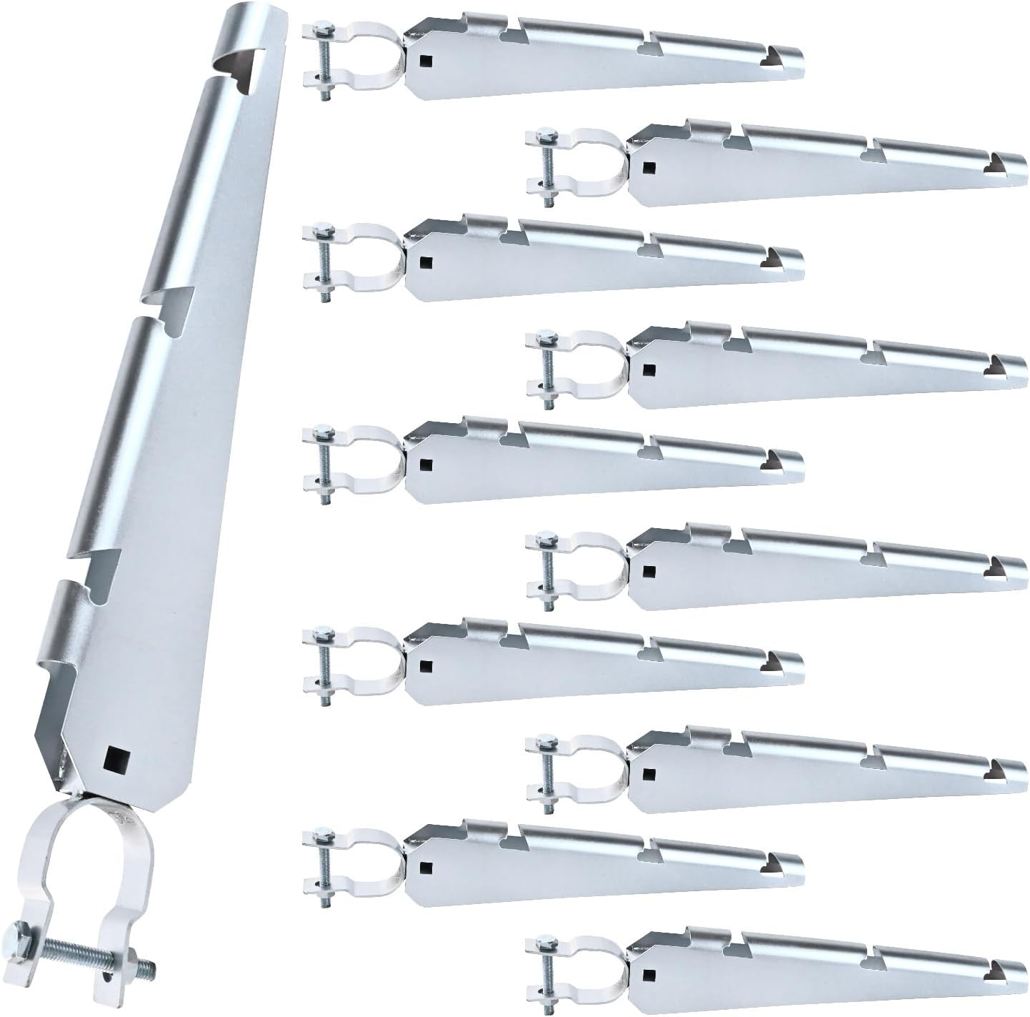 Barbed Wire Arm Extend for 1-3/8in Chain Link Fence - 10 pcs