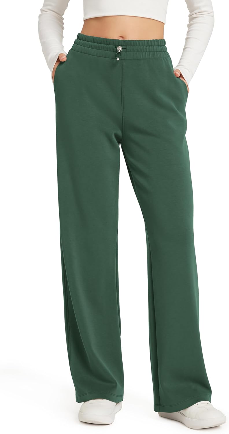 ODODOS Women's Modal Soft Wide Leg Pants with Pockets