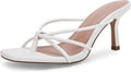LAICIGO Womens Square Open Toe Stiletto Heels - Chic 2.15 in Kitten