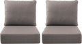 Luxury Outdoor Seat Cushion Set 22 x 22 x 6 in - Comfortable Support