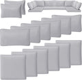 Outdoor Cushion Covers 14 PCS Patio Slipcovers - Waterproof, Zippered