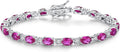 Birthstone Bracelets for Women Sterling Silver 7in Tennis - Gift Ready