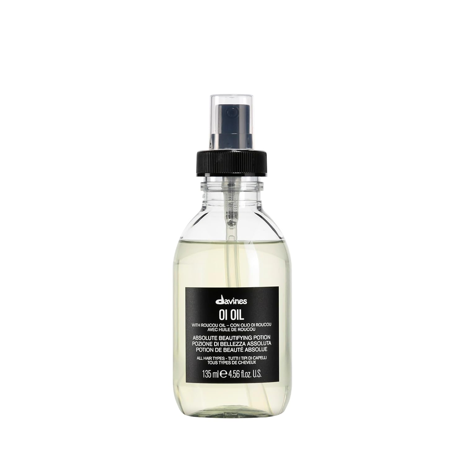 Davines OI Oil for Weightless Hair, Control Frizz & Shine