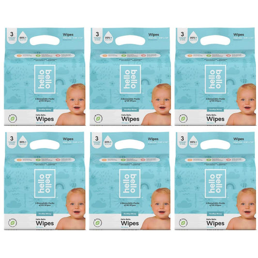NAFFIC Hello Bello Baby Wipes 3-PK - Gentle Cleanse!