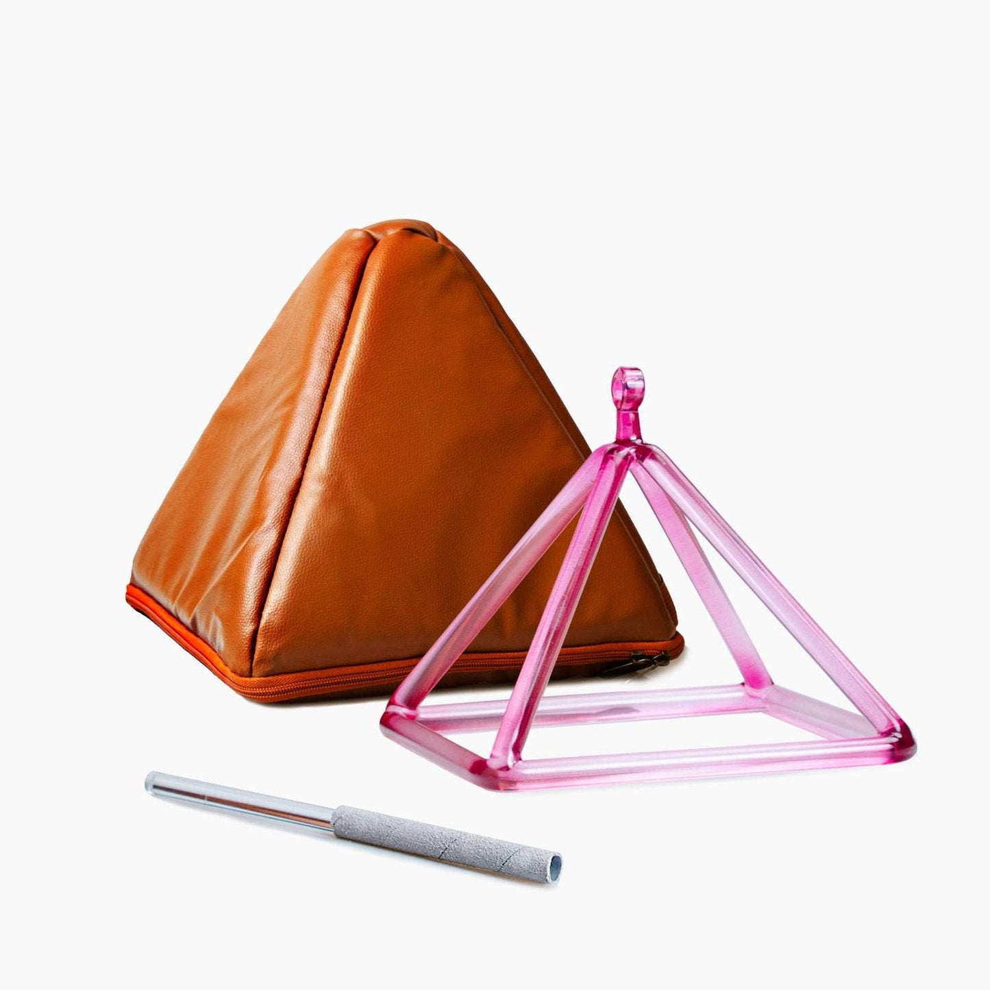 TOPFUND 8 inch Purple Crystal Singing Pyramid for Sound Healing