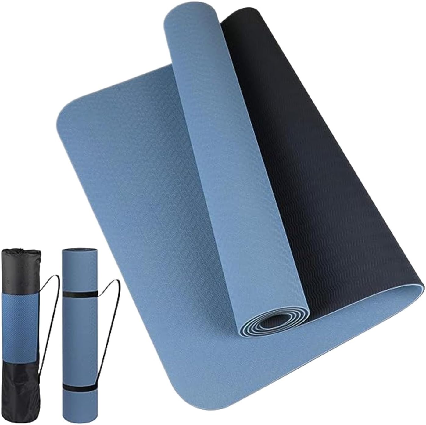 Two-color Non-slip TPE Yoga Mat - Home Fitness Essential