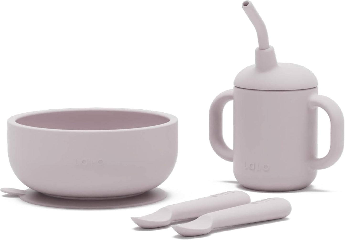 Lalo First Bites Silicone Baby Feeding Set for Easy Weaning