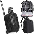 Cwatcun Camera Backpack Trolley Case Bag - Large Capacity Carry-On