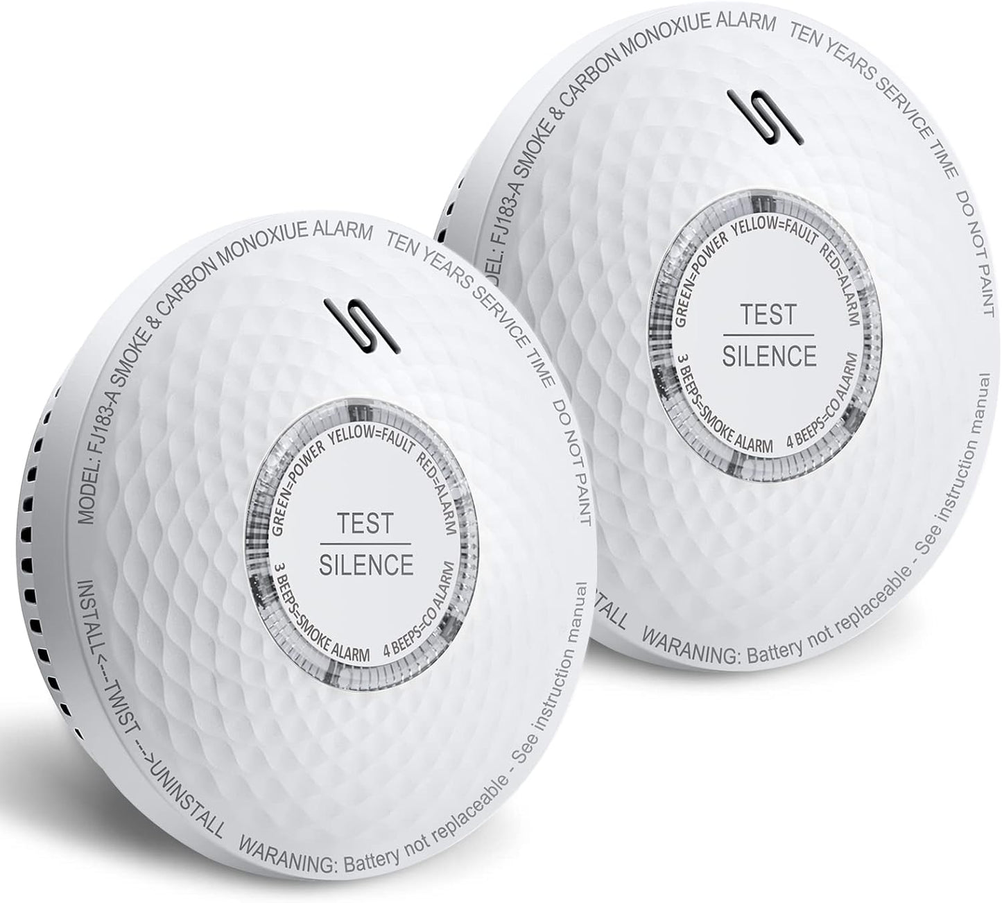Ecoey Smoke & Carbon Monoxide Detector Alarm for Home Safety
