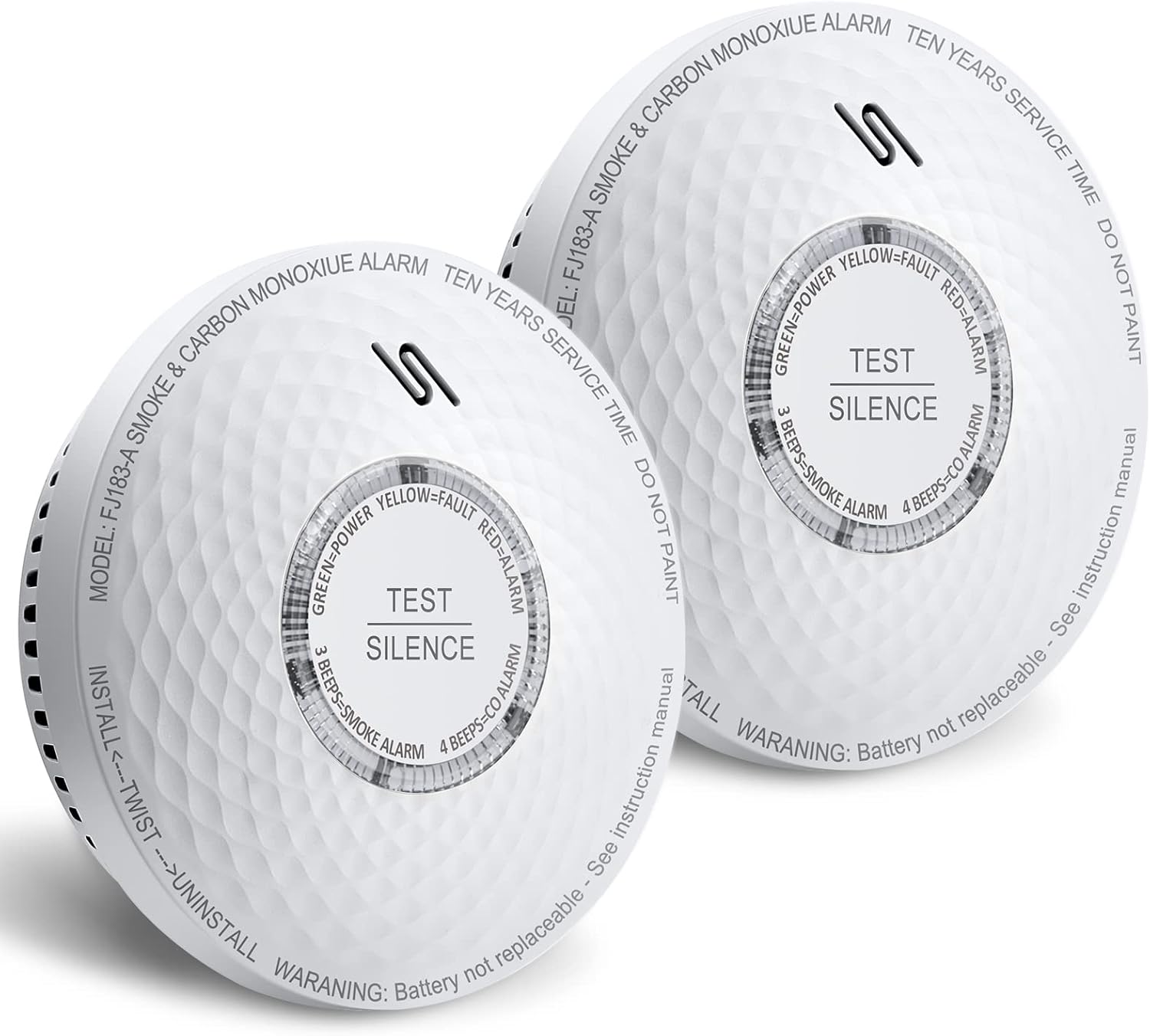 Ecoey Smoke & Carbon Monoxide Detector Alarm for Home Safety